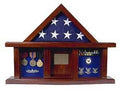 Military Medal Shadow Box with Display Case for 3 x 5ft Flag The Military Gift Store
