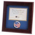 American Flag Medallion Landscape Picture Frame 4 by 6 The Military Gift Store