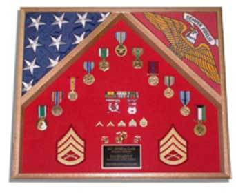 Flags Connections 2 Flag Military Shadow Box The Military Gift Store