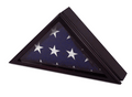 Officers 3ft x 5ft Flag Display Case in Black Cherry finish The Military Gift Store