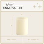 Set of 3 Pillar Candles EasyOptionXY LLC