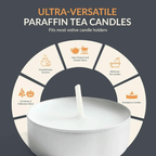 PAMI Premium Tealight Candles Unscented Paraffin Small Candles in Bulk, 200-Pack