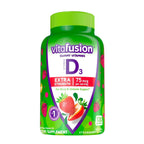 Vitafusion Extra Strength Vitamin D3 Gummy Vitamins; Strawberry Flavored; 120 Count