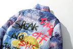 National tide hand drawn graffiti alphabet bread clothes