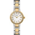 Timex Women's Dress Crystal 30mm Watch ¨C Mother of Pearl Dial with Two-Tone Bracelet