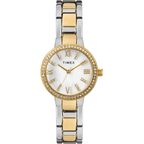 Timex Women's Dress Crystal 30mm Watch ¨C Mother of Pearl Dial with Two-Tone Bracelet