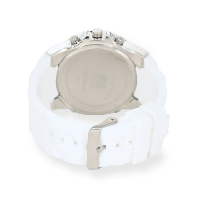 U.S. Polo Assn. Male Watch Analog and Digital in Silver with Silicone Strap (US9768WM ) EasyOptionXY LLC