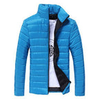 Men's Thickened Down Jacket - 100% White Goose Down Filled Loose Fit Coat