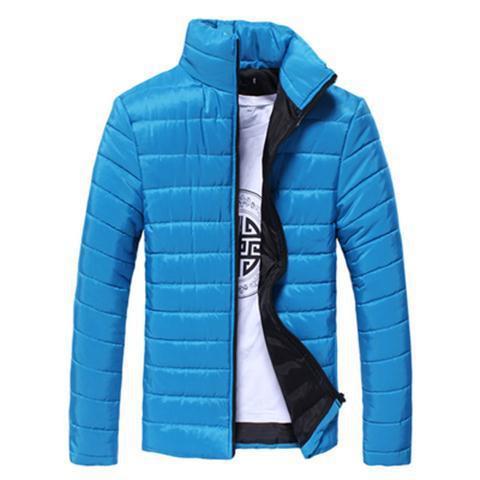 Men's Thickened Down Jacket - 100% White Goose Down Filled Loose Fit Coat
