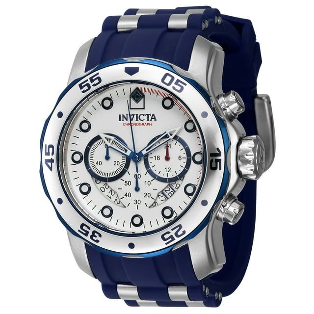 Invicta Pro Diver Men's 48mm Quartz Chronograph Watch, Black/Silver 40477 EasyOptionXY LLC