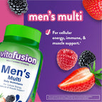 Vitafusion Adult Gummy Vitamins; Men's Daily Multivitamin; Berry Flavored; 150 Count EasyOptionXY LLC