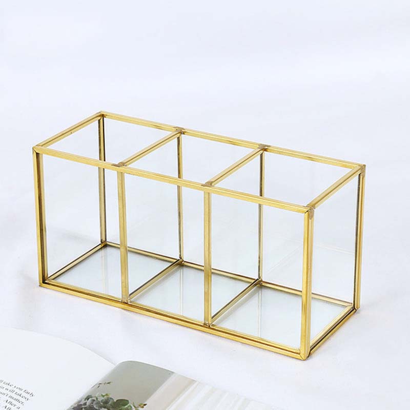 Glass makeup brush storage bucket Pi-Mart
