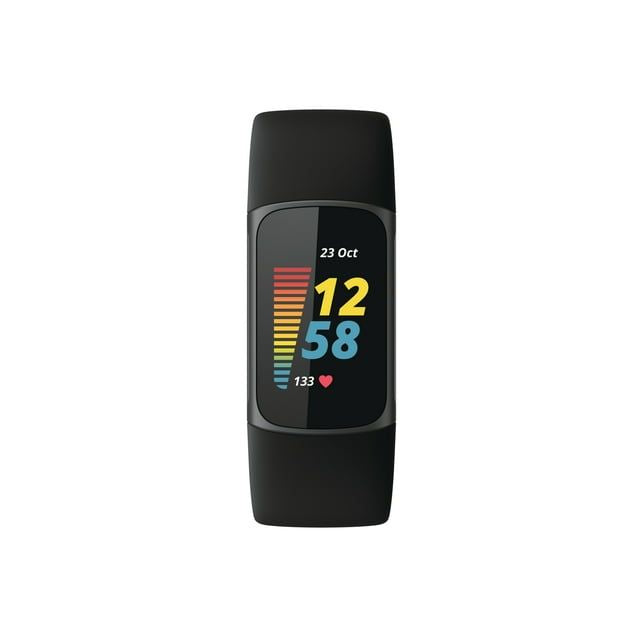Fitbit Charge 5 Fitness Tracker - Black/Graphite Stainless Steel EasyOptionXY LLC