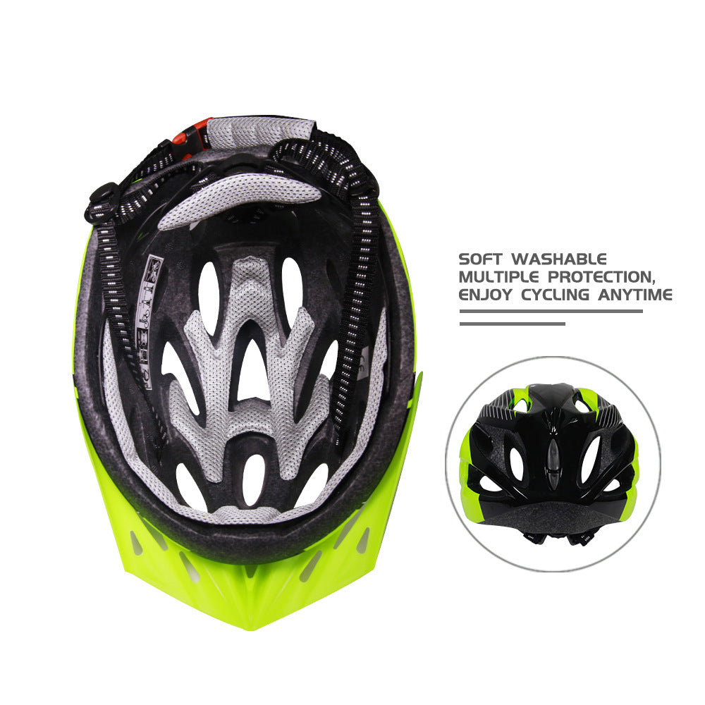 Integrated bicycle riding equipment riding helmet Lootquake LLC