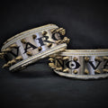 The "Metal" collar White & Gold- personalized! - SJB-DIAMOND ELITES