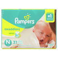 Pampers Swaddlers Newborn Diapers Size Newborn, 31 Count EasyOptionXY LLC