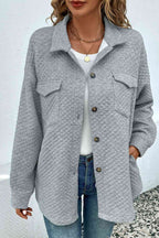 Comfortable Button-Down Collared Jacket Classic Lightweight Classic Design With Pockets Stevvex