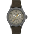 Timex Men's Expedition Scout 40mm Watch ¨C Gunmetal Case Khaki Dial with Dark Brown Leather Strap EasyOptionXY LLC