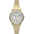 Timex Women's Easy Reader Date Gold/White 25mm Casual Watch, Tapered Expansion Band EasyOptionXY LLC