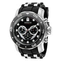 Invicta Pro Diver Men 48mm Stainless Steel Band, Black Dial Chronograph Quartz Watch 37230 - SJB-DIAMOND ELITES