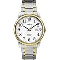 Timex Men's Easy Reader Date Two-Tone/White 38mm Casual Watch, Tapered Expansion Band - SJB-DIAMOND ELITES