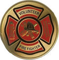 Flags Connections VOLUNTEER FIRE FIGHTER Color Medallion The Military Gift Store