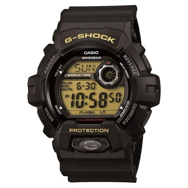 Casio Adult Men's G8900-1CR G-Shock Black and Gold Resin, Plastic Digital Sport Watch - SJB-DIAMOND ELITES
