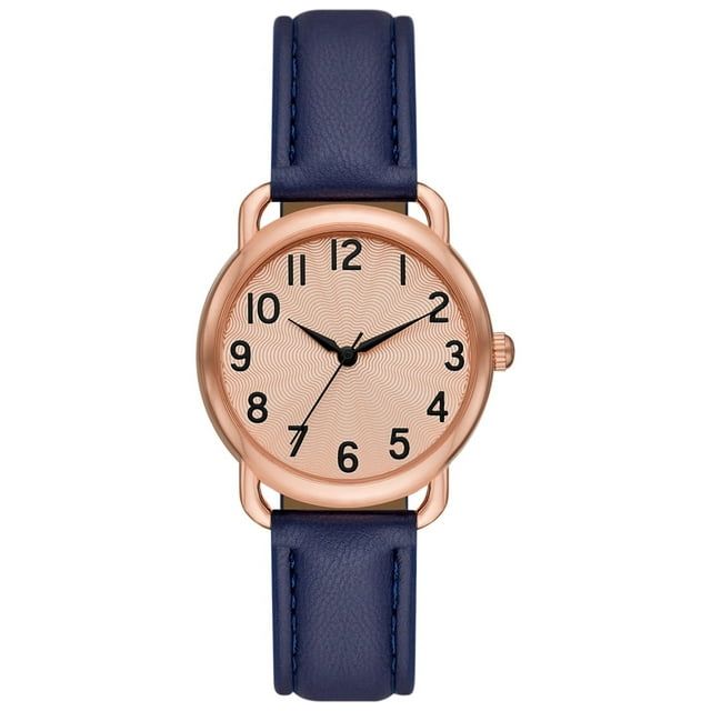 Time and Tru Women's Rose Gold Tone Textured Dial Watch - SJB-DIAMOND ELITES