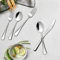 Lovote Flatware Set 30 Pieces Stainless Steel Silverware Sets, Utensils Set Service for 6, Tableware Cutlery Set for Home and Restaurant Including Salad Fork, Dinner Fork, Knife, Spoon, and Teaspoon