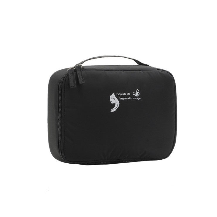 Lightweight makeup bags,Waterproof multi-functional portable toilet bag, anti-wrinkle large-capacity square cosmetic bag, makeup bag with compartments, - SJB-DIAMOND ELITES