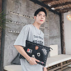 Black rivet clutch bag shoulder messenger bag envelope bag evening - SJB-DIAMOND ELITES