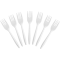 Comfy Package Heavy Duty Plastic Forks Bulk Disposable Cutlery Set, 400-Pack