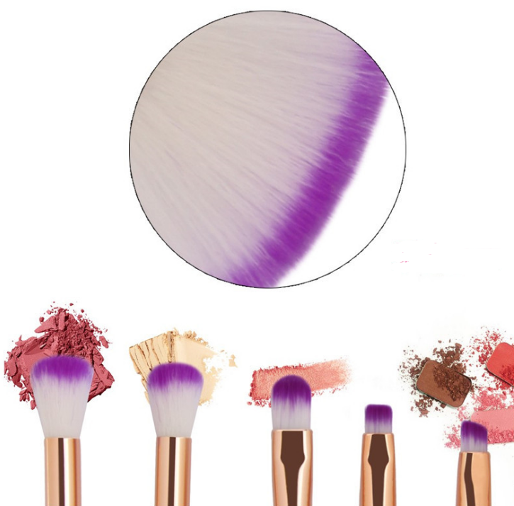 The Shell Makeup Brush Set - Purple bristles Pi-Mart