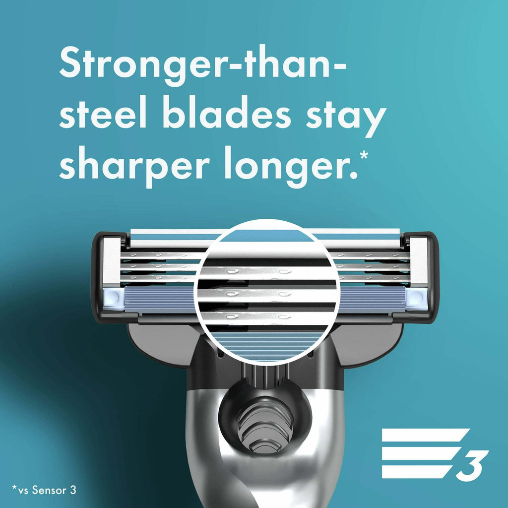 Gillette Mach3 Men's Razor Blades; 4 Blade Refills EasyOptionXY LLC