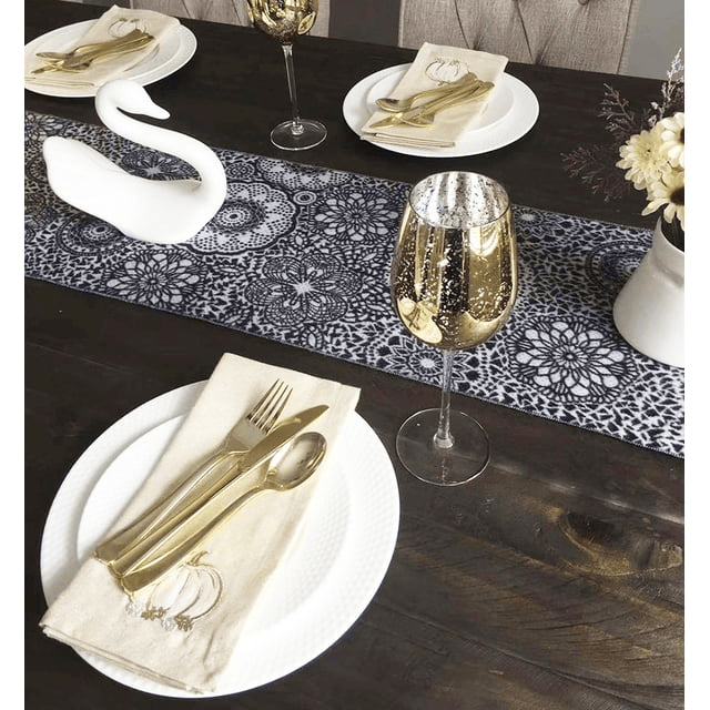 JL Prime 300 Piece Gold Plastic Silverware Set, Re-Usable Recyclable Plastic Cutlery, Gold Plastic Utensil, 100 Forks, 100 Spoons, 100 Knives, Great for Wedding, Anniversary, Rehearsal, Shower Events
