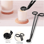 Candle Wick Trimmer, Candle Cutter Stainless, Candle Wick Cutter, Steel Wick Clipper Scissor Candle Tool for You to Safely Remove The Cut Wick, controllable The Candle Flame and Cleaner Burn EasyOptionXY LLC
