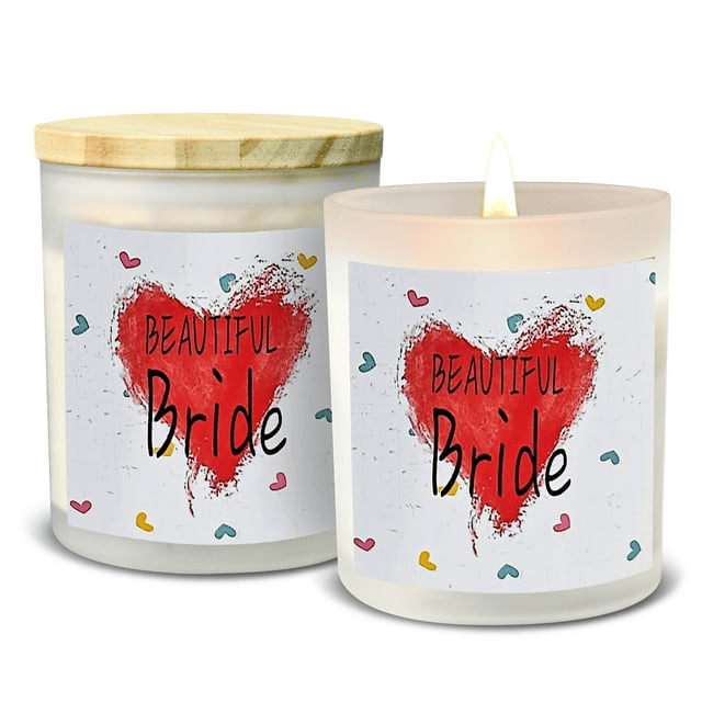 OSHINE 2 Pack Scented Candles Wedding Gifts Set Aromatherapy Candles Made of 100% Natural Soy Wax Glass Jar Log Cover Rubber Seal 5.3oz Working 40 Hours per Candle for Stress Relief EasyOptionXY LLC