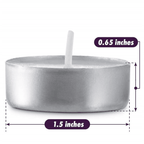 Votive Unscented Tea Lights Candles 100 Pack Bulk Tea Candles Small Votive Mini White Tealight Candles for Home Centerpieces Shabbat Weddings Emergencies