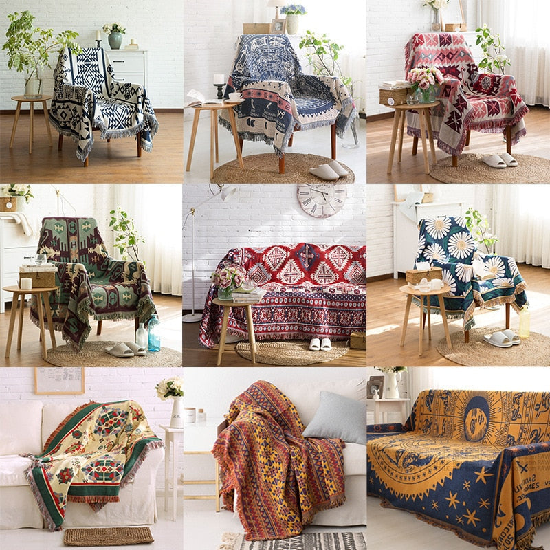 Anti-slip fabric sofa cushion sofa blanket Pi-Mart