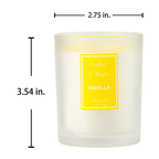 Briful Vanilla Scented Candles Long Lasting Glass Jar Soy Candle for Stress Relief,Candle Wax 6 oz White