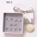 Simple alloy earring set Pi-Mart