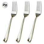 JL Prime 280 Piece Silver Plastic Forks Set, Re-Usable Recyclable Plastic Forks, Silver Plastic Forks, Great for Wedding, Anniversary, Rehearsal, Shower Events