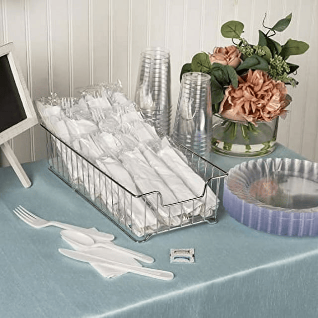 Faithful Supply White Plastic Silverware Sets 250 Ct - Perfect for All Occasions EasyOptionXY LLC