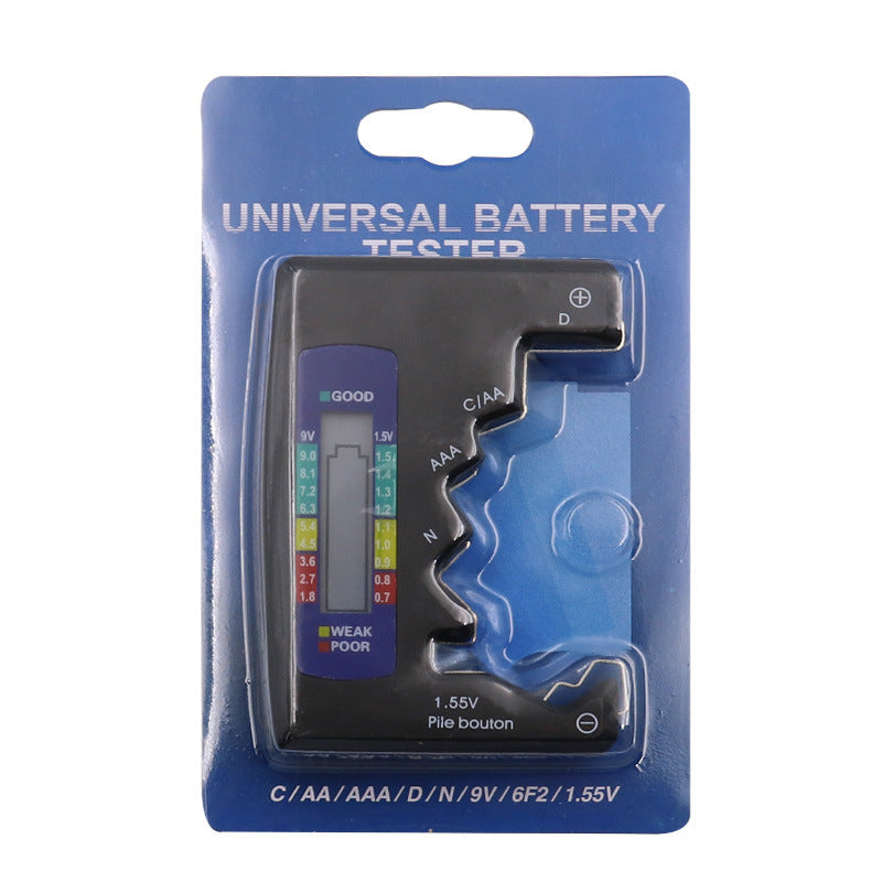 Universal Digital Battery Tester LCD AA AAA 9V 1.5V Button Cell Battery Capacity Check Detector Capacitance Diagnostic Tool Pi-Mart