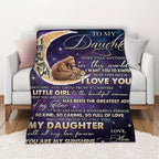 1pc To Daughter Blanket, Gift For Daughter, Birthday Graduation Gift Ideas Lootquake LLC