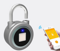 Smart lock fingerprint padlock mobile phone APP control Bluetooth unlocking luggage fingerprint lock trolley case fingerprint lock Pi-Mart