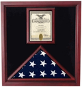 Flag and Document Case - Vertical 8 1/2 x 11 Document The Military Gift Store