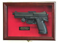 Single Pistol Display Case Wall Mount, Cabinet Gun Holder The Military Gift Store