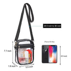 PVC transparent small shoulder crossbody bag, portable waterproof shopping bag, beach multi-functional storage bag - SJB-DIAMOND ELITES