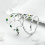 New Pattern Life Tree Ring S925 Silver Ring Pi-Mart